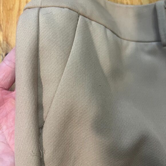 TALBOTS HAMPSHIRE STRAIGHT ANKLE PANT - CURVY FIT Sz 20W Tan Rattan $149 retail - Picture 6 of 12